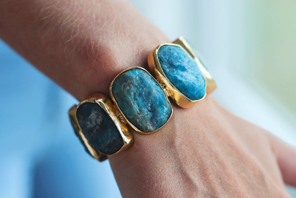 Blue Stone Statement Bangle