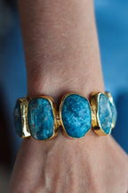 Blue Stone Statement Bangle