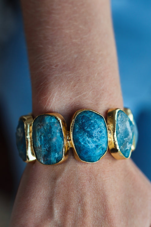 Blue Stone Statement Bangle