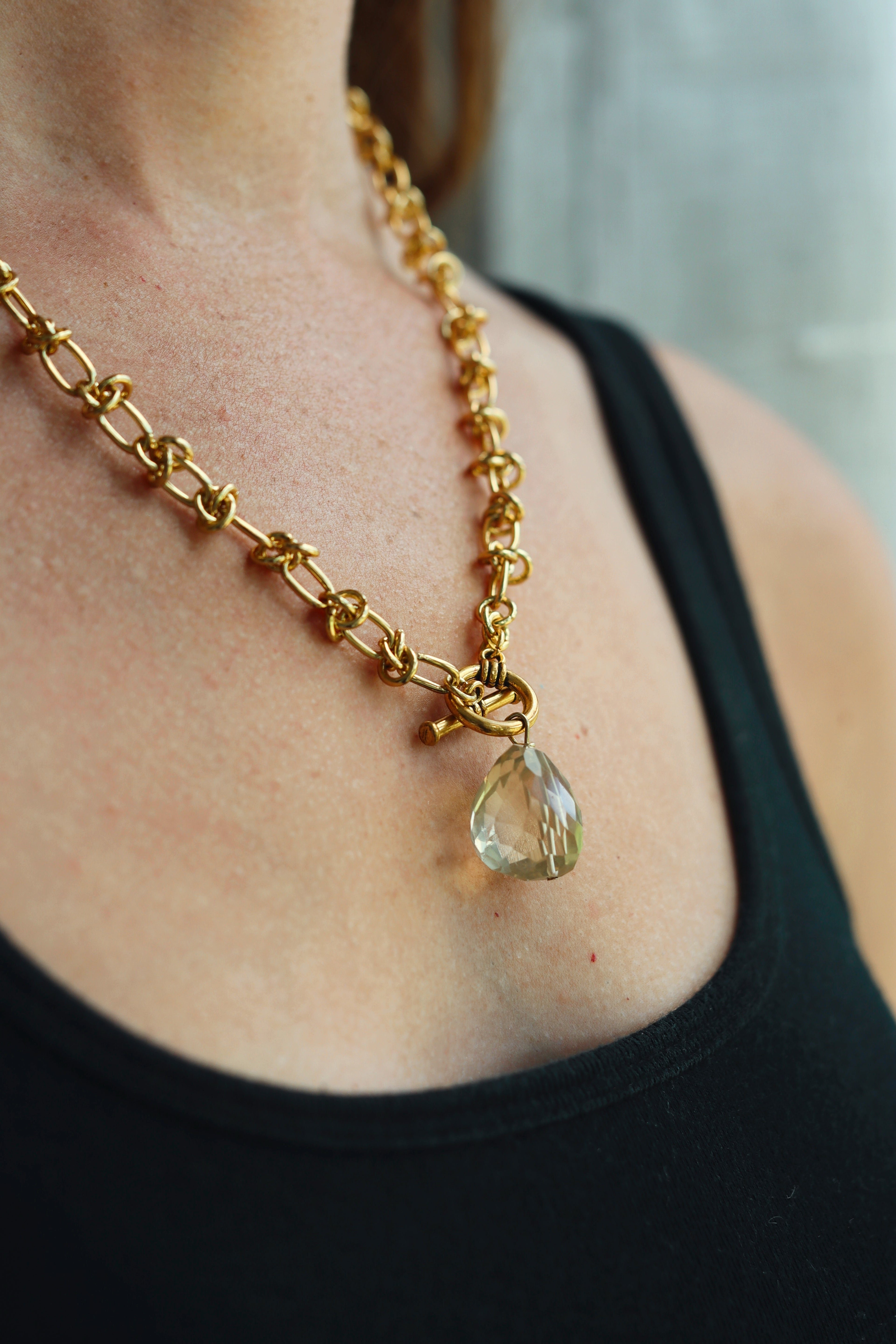 Chunky Chain Drop Necklace